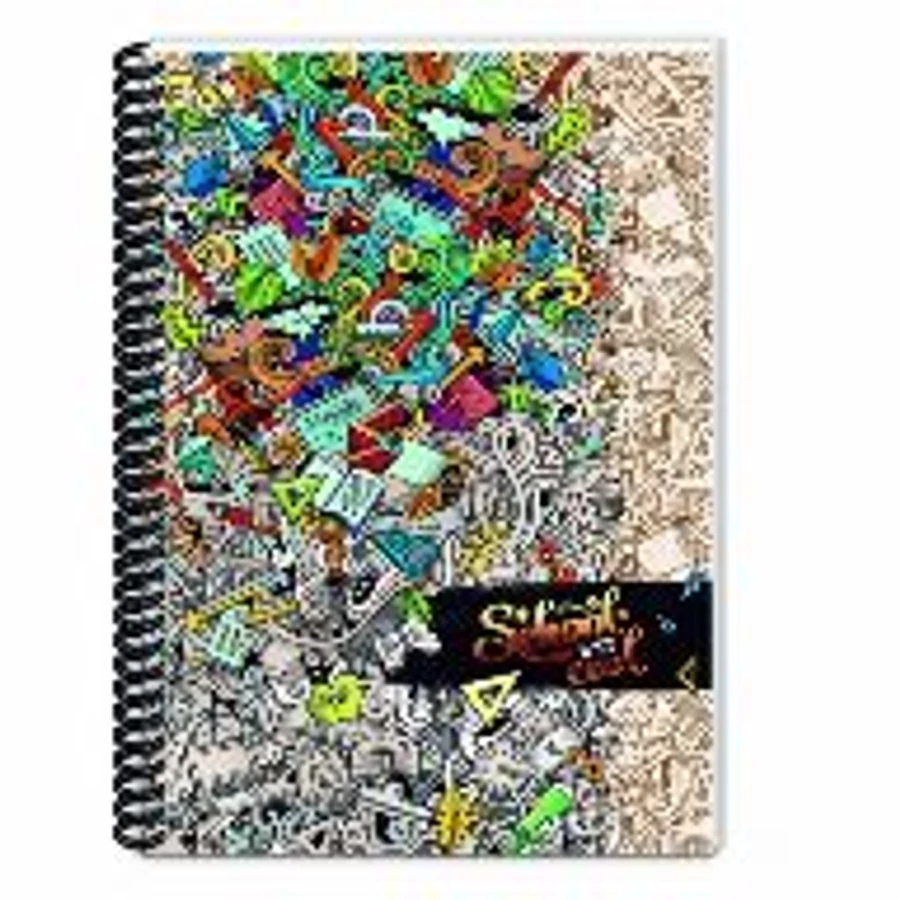 FÜZET spirál A5 ARGUS vonalas 80lap lyukasztott  1541 (Fehér ló, 153800037)