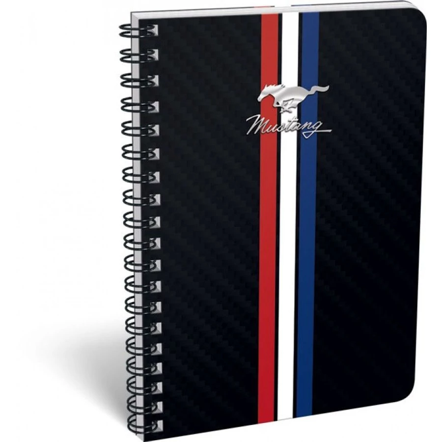 FÜZET spirál A5 LIZZY vonalas exkluzív FORD Mustang prémium (fekete, 19692501)