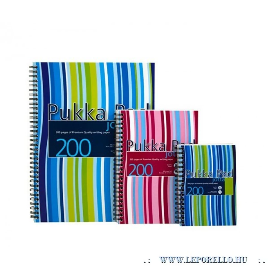 FÜZET spirál A5 PUKKA PAD Jotta Pad Stripe # PP 100lap