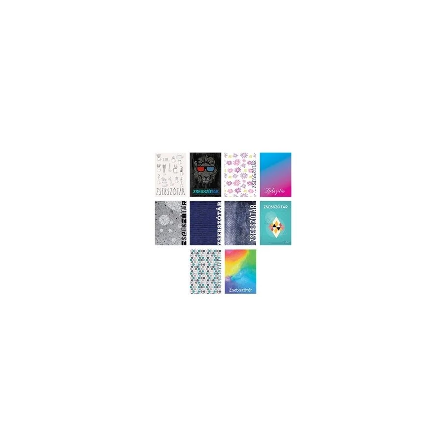 FÜZET szótár A6 pd 32l Colorful mintás
