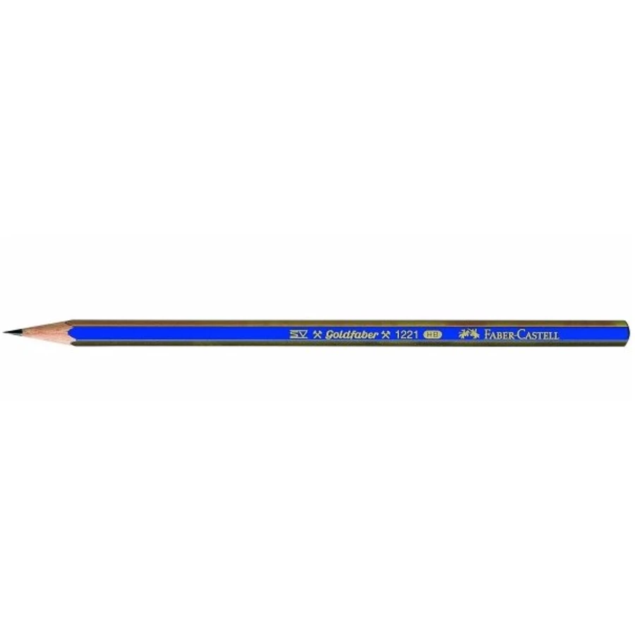 GRAFIT FABER Castell Goldfaber  HB hatszögletű csíkos 112500