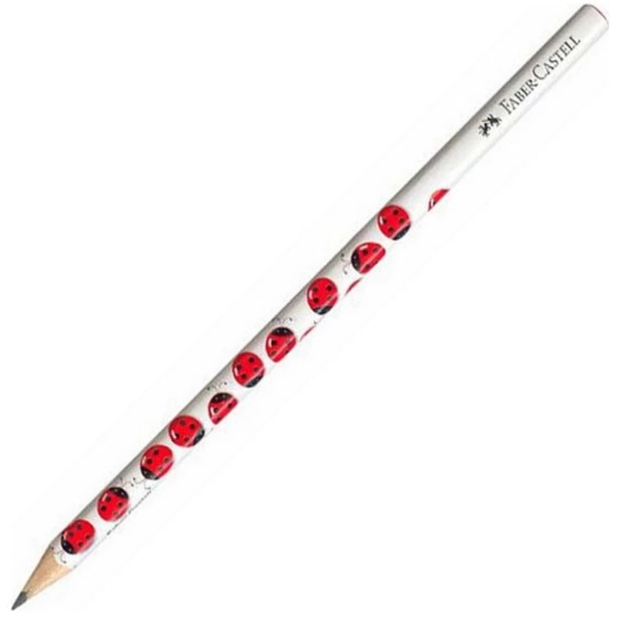 GRAFIT FABER Castell háromszögü mintás HB (katica 118367, 172750300)