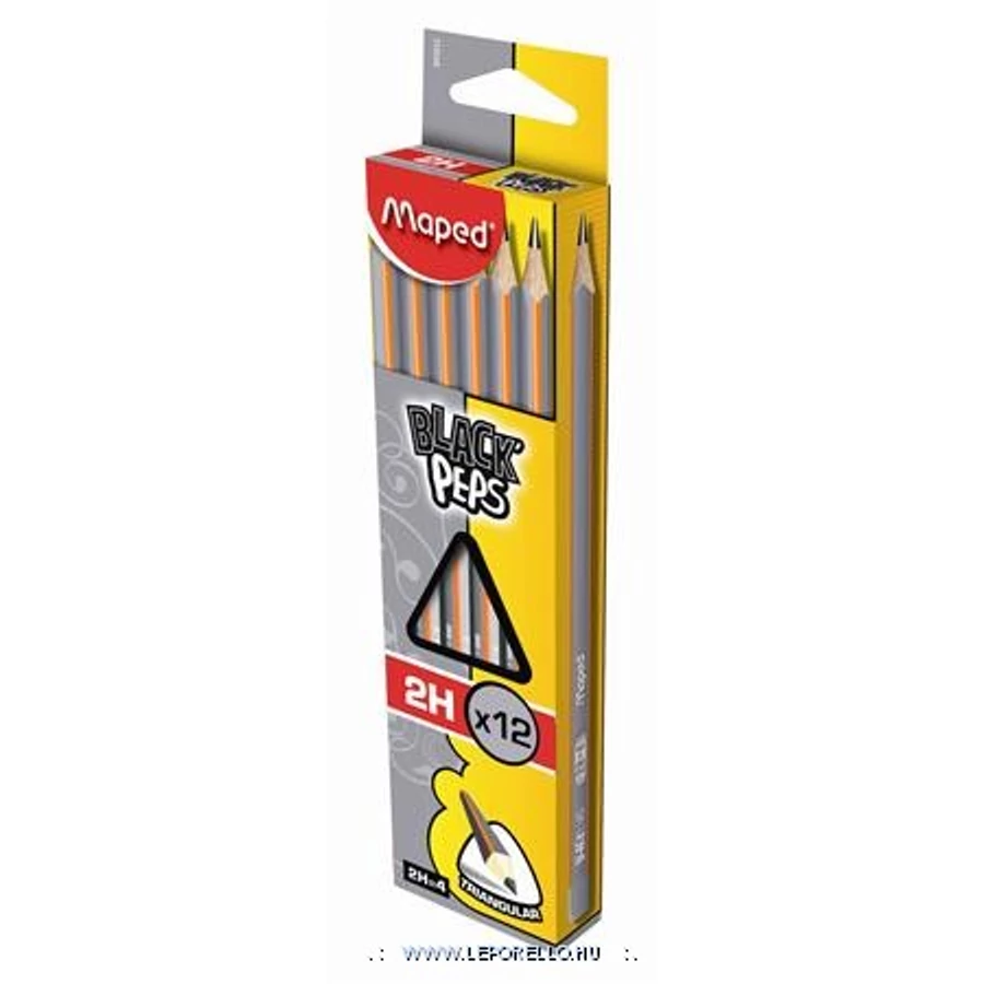 GRAFIT MAPED 2H Black'peps háromszögü