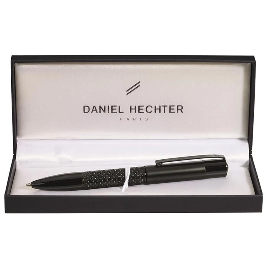 Golyóstoll fém  Daniel Hechter "Media" fekete fek.kl.csavaros SD175005+doboz