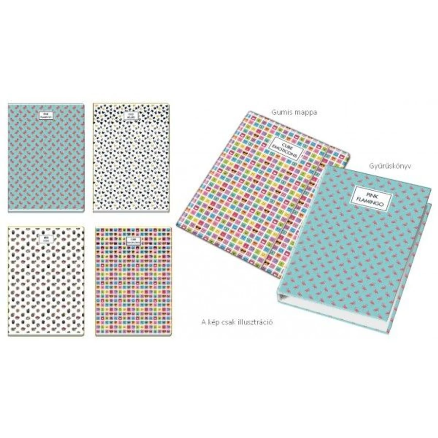 GUMIS DOSSZIÉ A4 Blasetti PATTERN 6856 1,2cm gerinccel