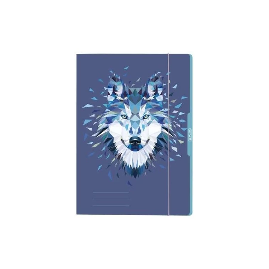 GUMIS DOSSZIÉ A4 HERLITZ "Wild Animals" (Wolf, 50027972)