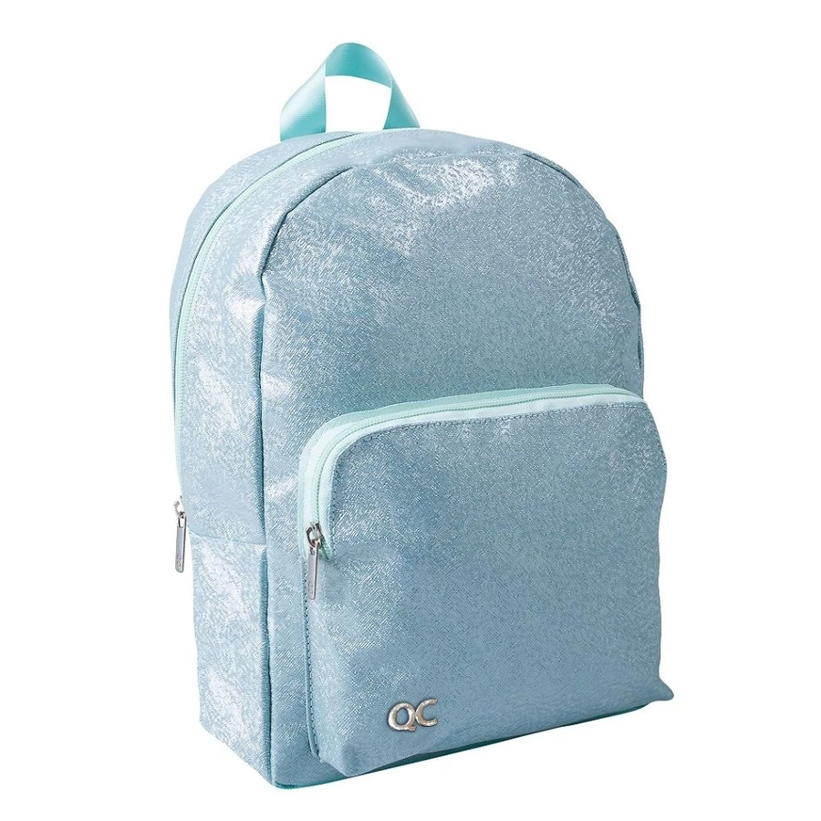 Hátitáska Quattro Colori Sparkle menta fényes, 32cm, 7l