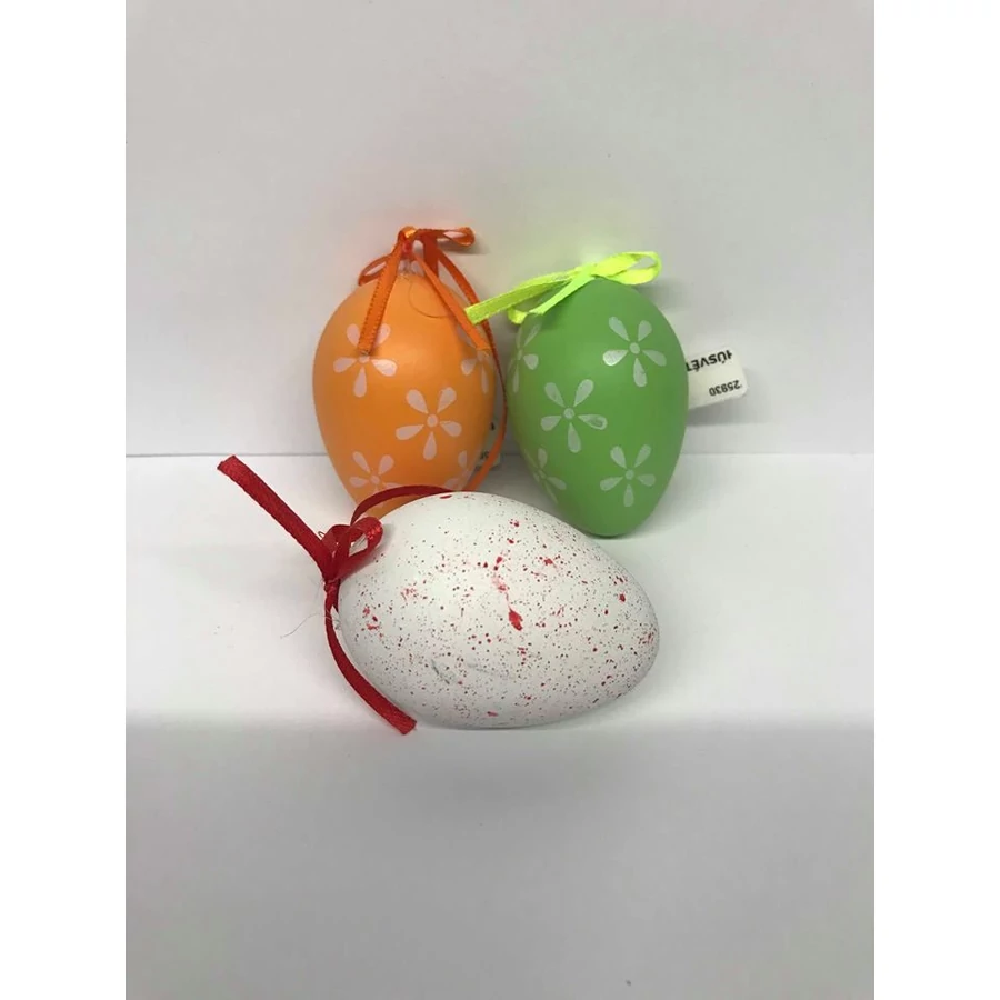 HÚSVÉTI tojás TR 6cm színes akasztós