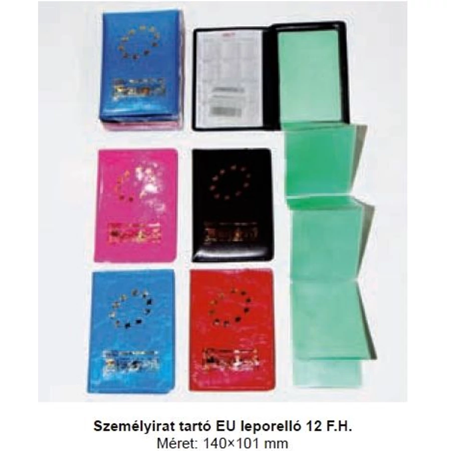 IGAZOLVÁNYTARTÓ EU 12férő helyes tok leporellós