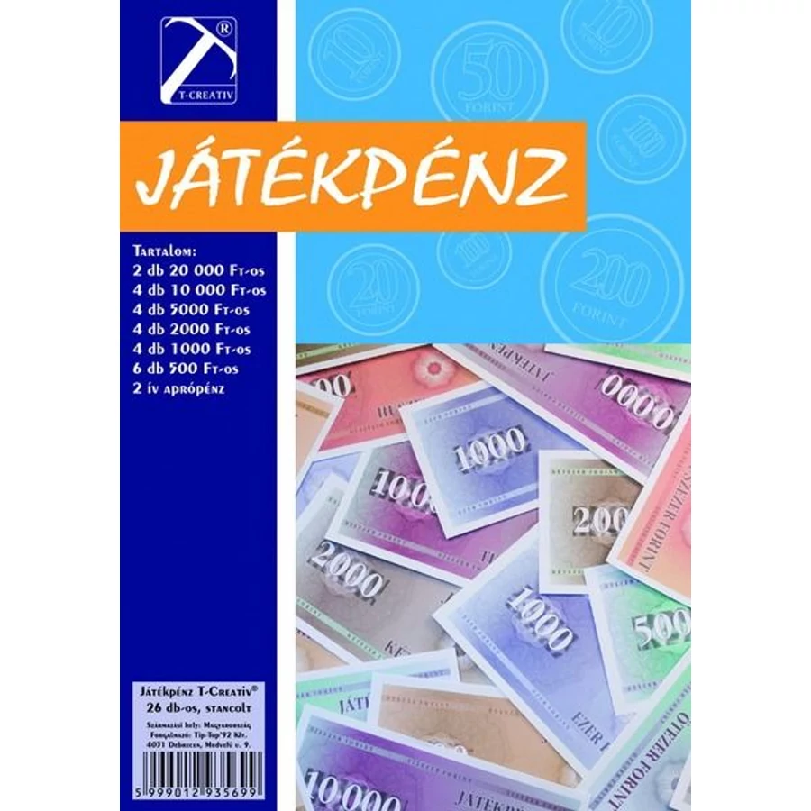 JÁTÉKPÉNZ T-Crea   26db/csom.