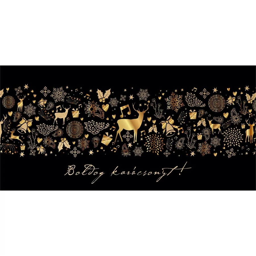 KÉPESLAP LA4 boritékos ezüstözött zsebes LIZZY karácsony