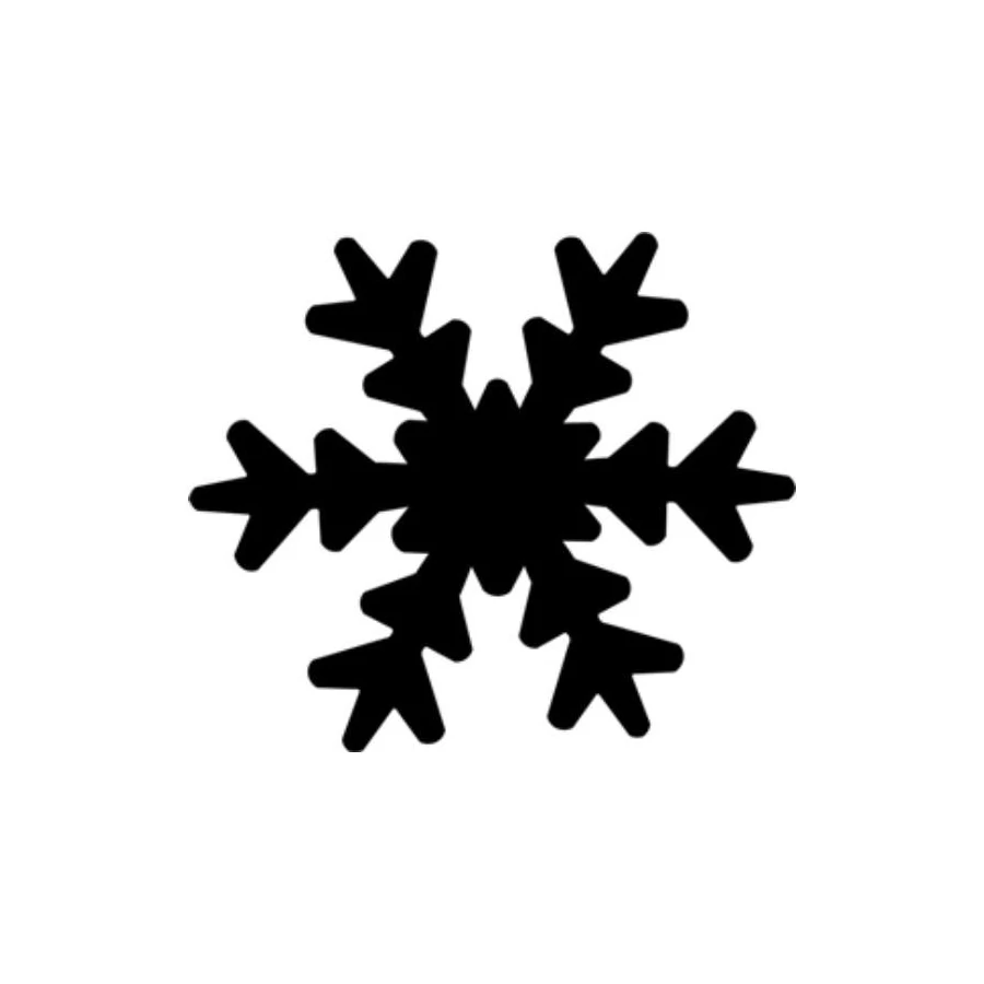 KREATÍV LYUKASZTÓ 25mm karos dekorgumihoz is CRE ART (hópehely3, TLYFO355)