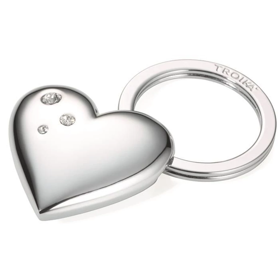 KULCSTARTÓ fém TROIKA Swarovski kristályokkal