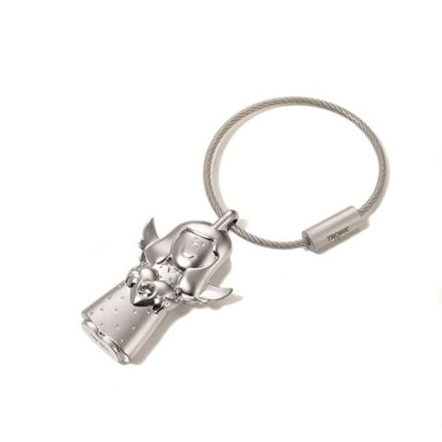 KULCSTARTÓ fém TROIKA Swarovski kristályokkal