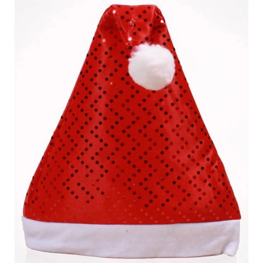 MIKULÁSSAPKA flitterekkel 37*26,5