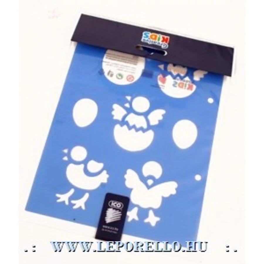 MODELL sablon Creativ Kids húsvéti csibe, bari, házikó   ICO