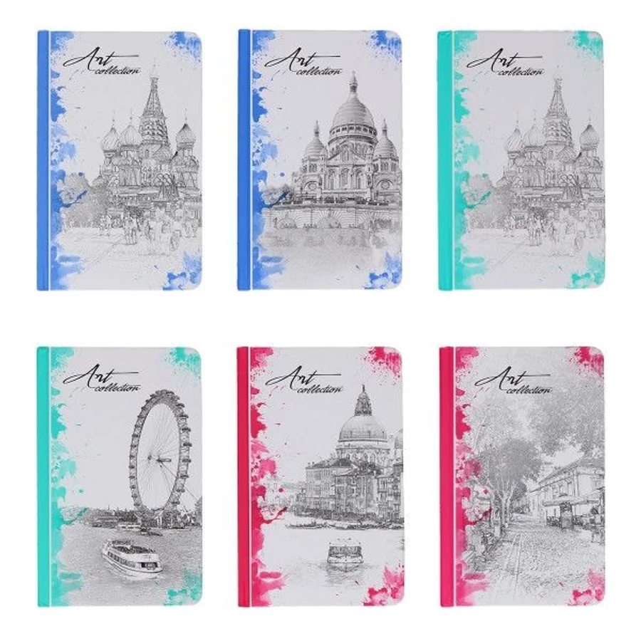 NOTESZ A6 LASTVA Art Collection  96l vonalas