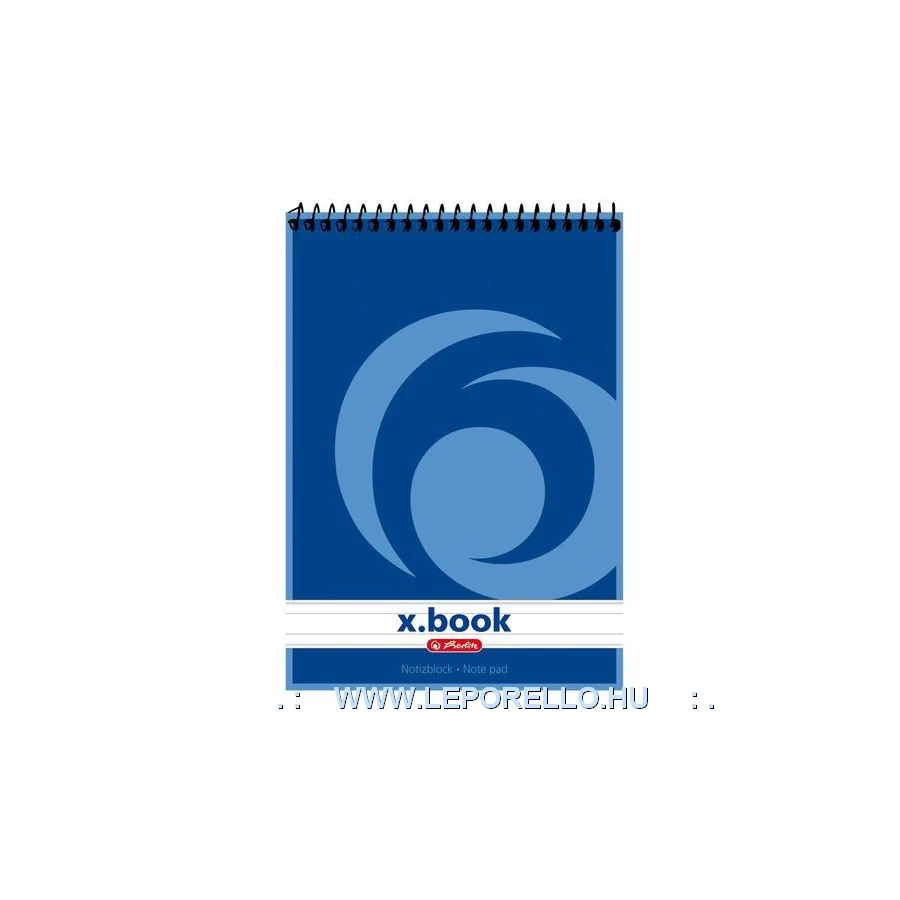 NOTESZ spirál A5 HERLITZ 50lap x.book =/# (vonalas, 00110510)