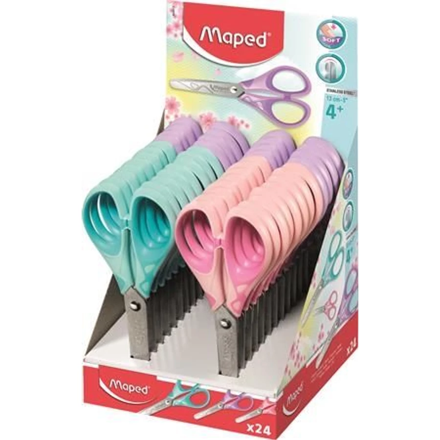 OLLÓ 13cm MAPED "Essentials Soft" pastell szimmetrikus  iskolai