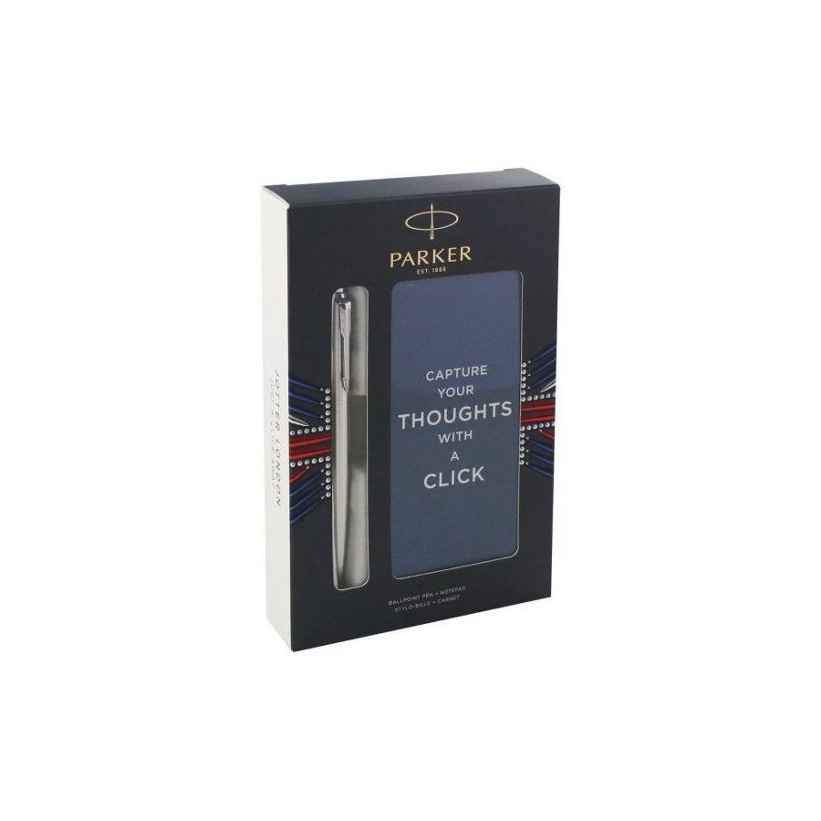 Parker Jotter Royal golyóstoll rozsdamentes acél+notesz+díszdoboz 2061287