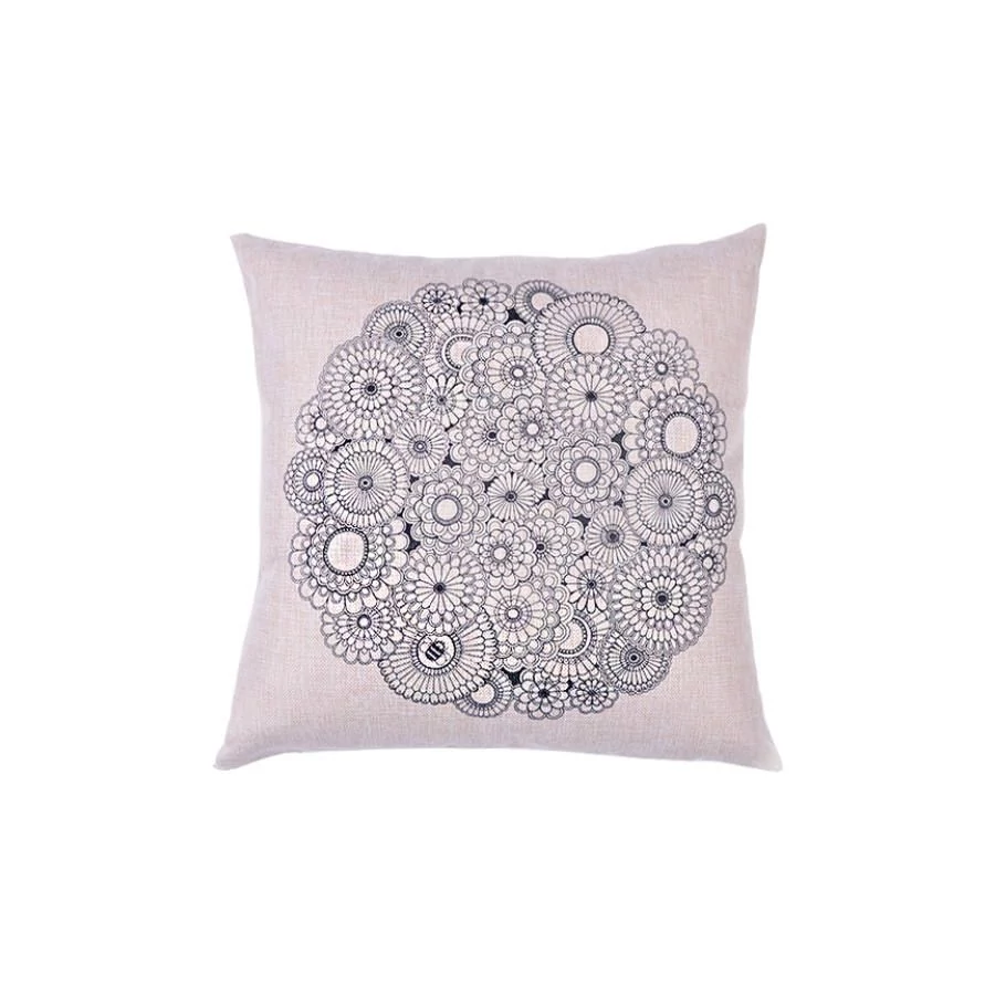 PÁRNAHUZAT45*45cm kifesthető+textilfesték+paletta+ecset