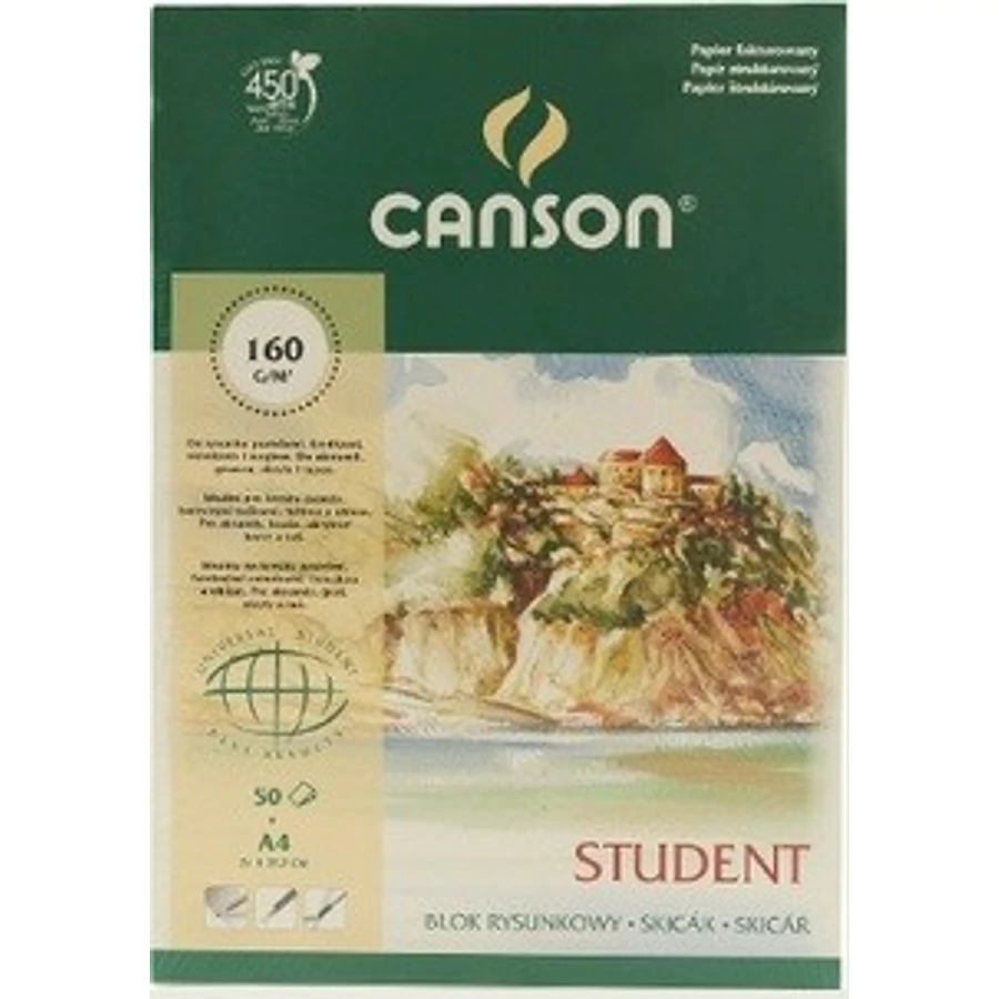 RAJZLAPTÖMB A4 müszaki famentes 50ív/csom. Canson Student 160g