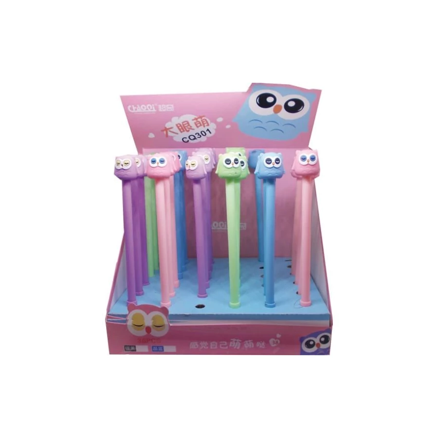 ROLLER School Art 0,38mm, kupakos, baglyos, vegyes pasztell színekben