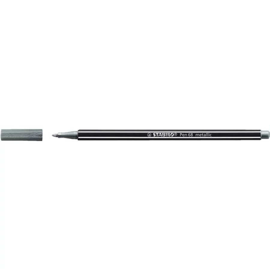 ROSTIRON 1,4mm Stabilo Pen 68 metallic (ezüst, TST68805)