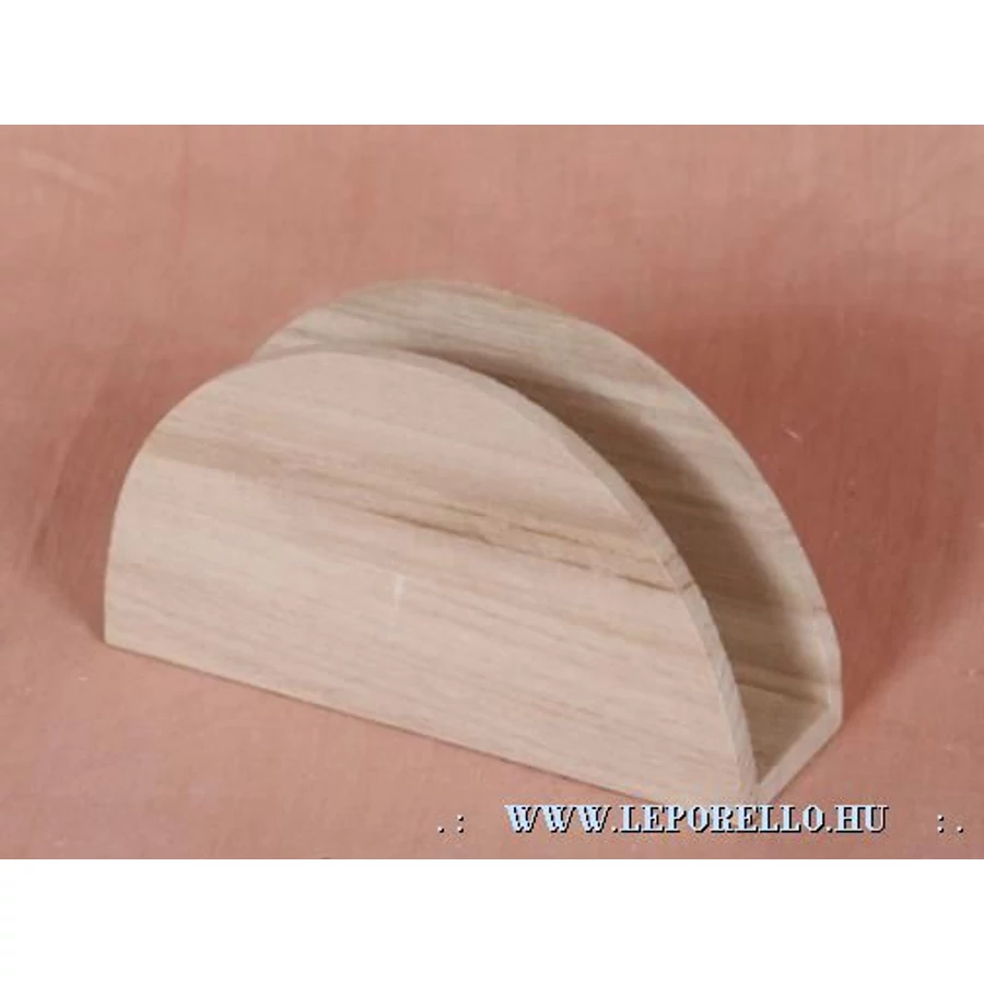 SZALVÉTATARTÓ FA ives natur 14*4*8cm