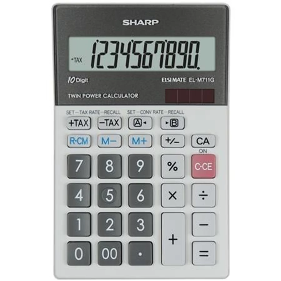 SZÁMOLÓGÉP SHARP asztali "EL-M711G" 10 számjegy