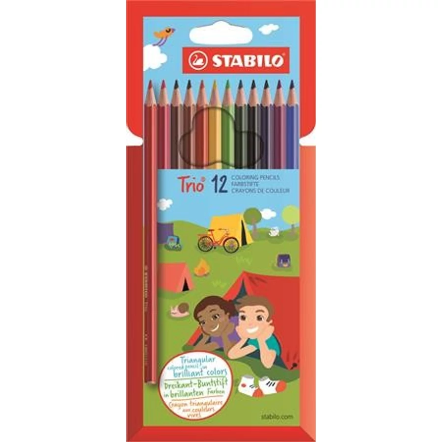 SZÍNES CERUZA 12 STABILO "Trio"