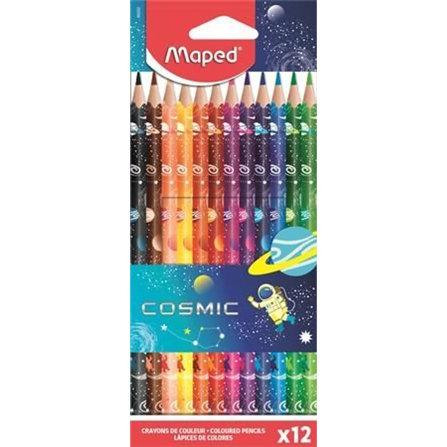 SZÍNES CERUZA 12 háromszögletű  MAPED 