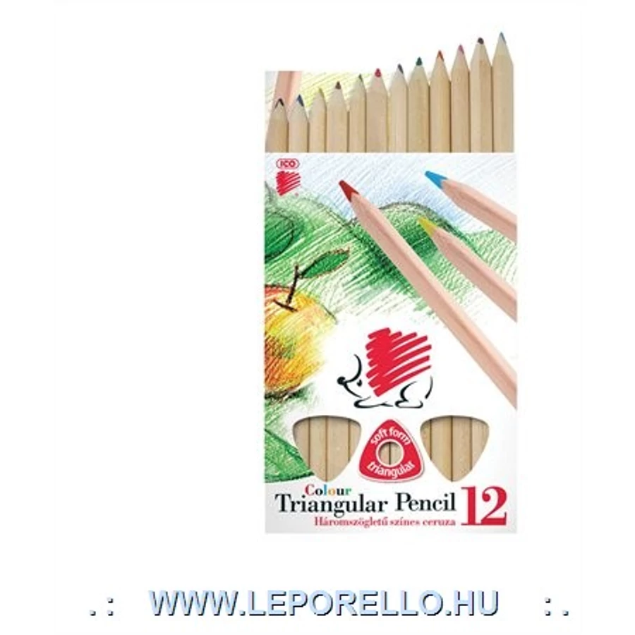 SZÍNES CERUZA 12 jumbo KOH trió natur Süni