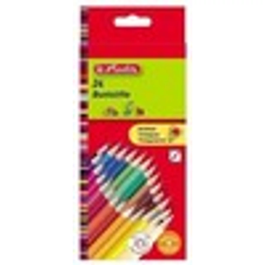 SZINESCERUZA 24 HERLITZ Trio, háromszögletű, lakkozott hársfa