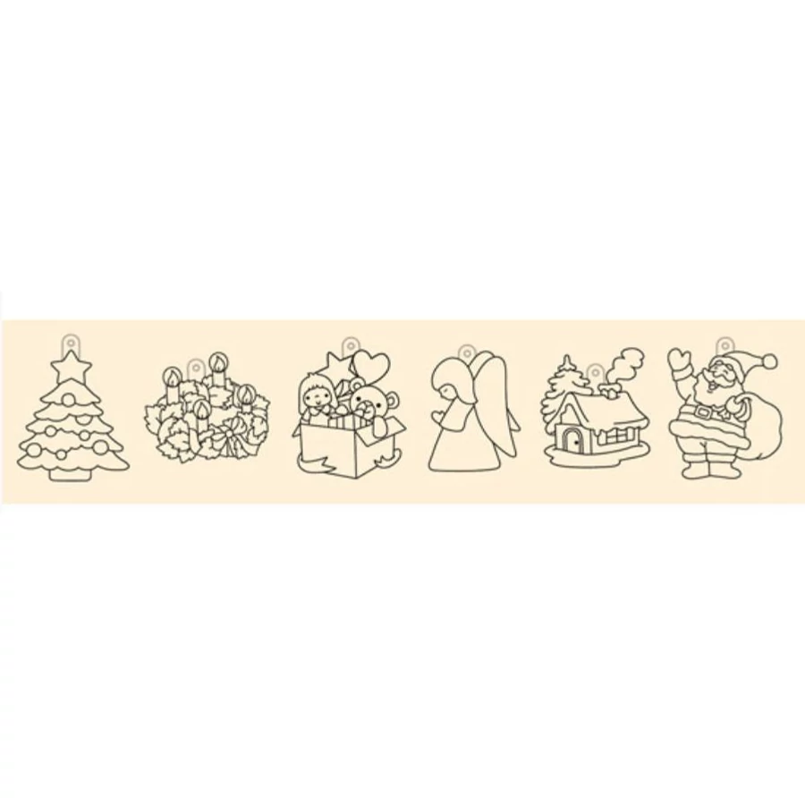 SZÍNKÉPVARÁZS forma készlet Christmas 6db-os, kicsi