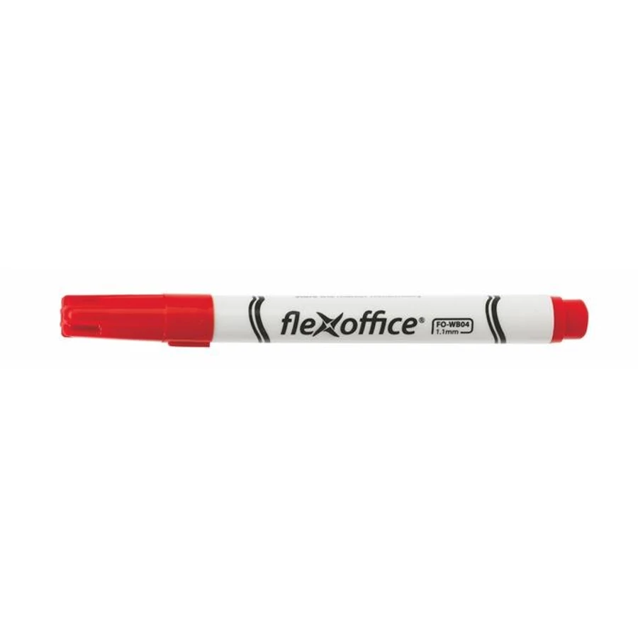 TÁBLAFILC vékony 1,1mm FLEXOFFICE "WB04" kúpos (piros, FOWB04P)