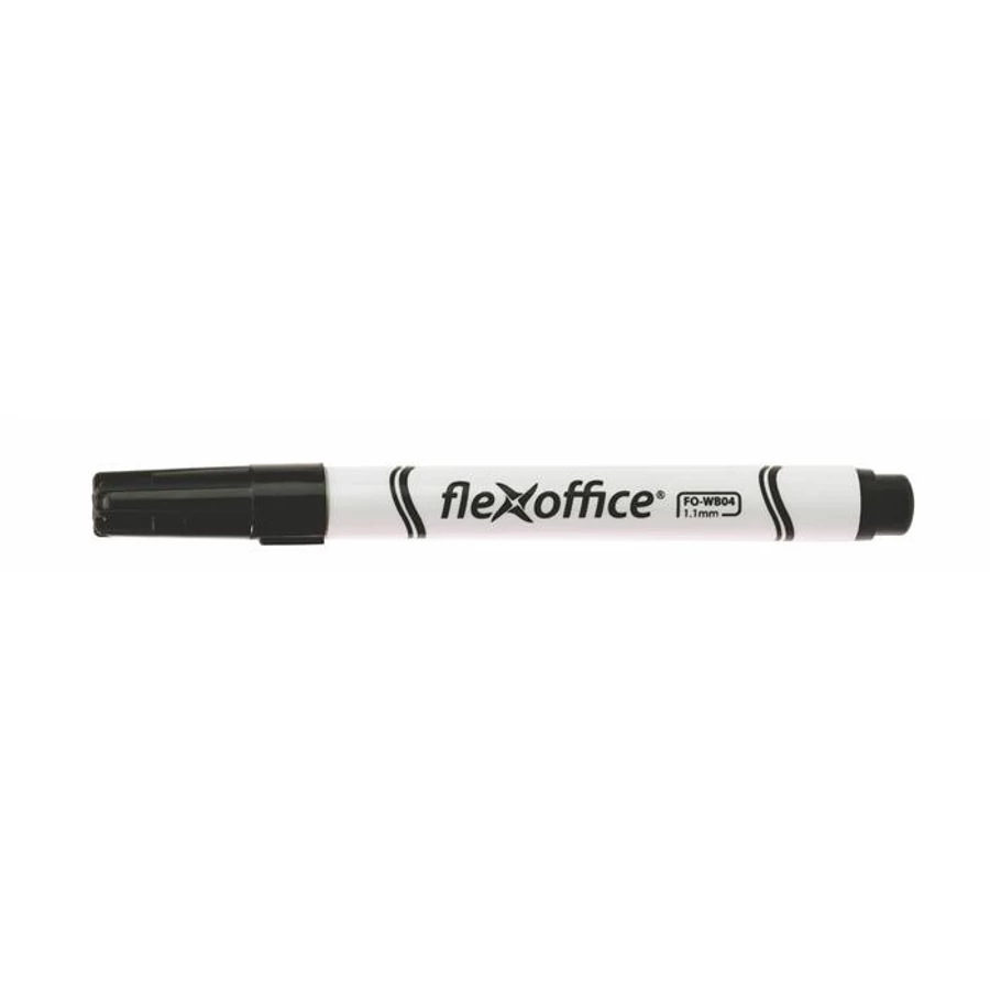 TÁBLAFILC vékony 1,1mm FLEXOFFICE "WB04" kúpos (fekete, FOWB04FK)