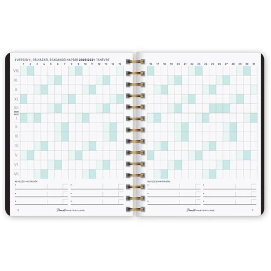 TANÁRI ZSEBKÖNYV 2020-2021 LIZZY B5 PlanAll MasterClass (Aloha, 20812199)