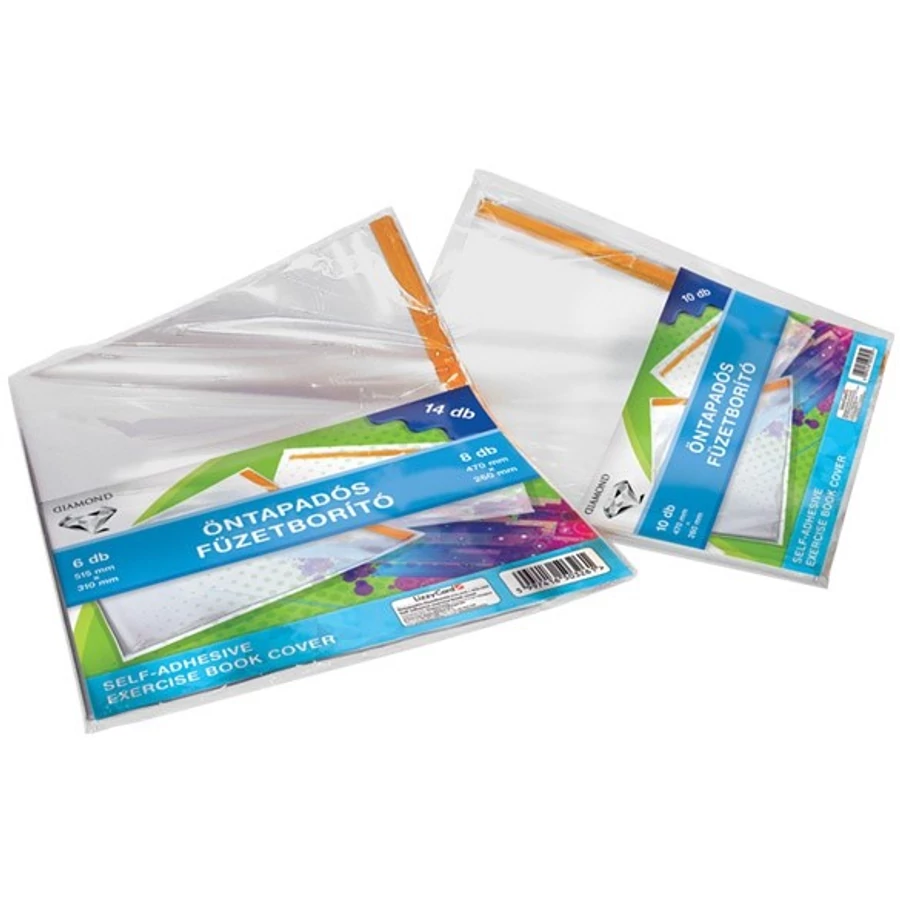 TANKÖNYVBORÍTÓ önt. LIZZY vegyes PP A4-6db A5-8db viztiszta 14db/csom