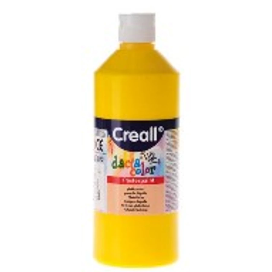 TEMPERA üveges 500ml Creall Basic alap/pasztell színek, -Citromsárga-CL30062