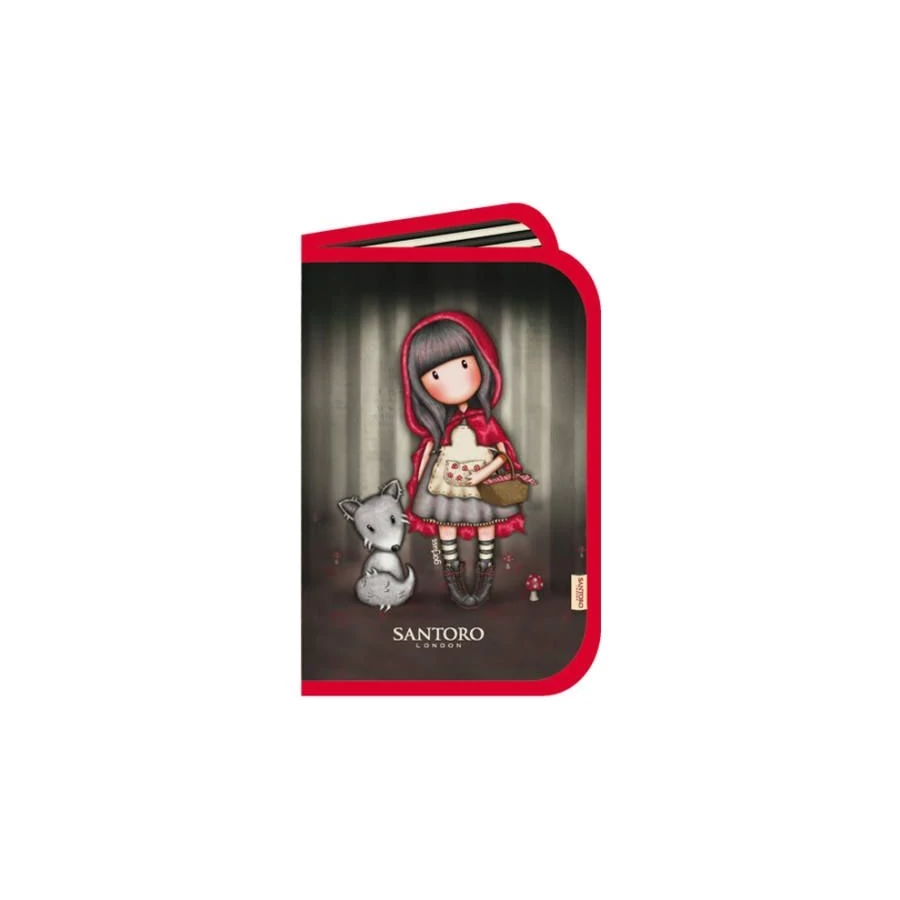 TOLLTARTÓ 2 klapnis Santoro 335-72  14*21*5cm (Red riding hood, TTATT3818)