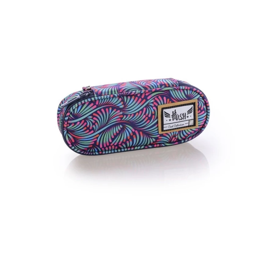 TOLLTARTÓ neszeszer HASH ovál  HS-.. (nonfiguratív (kék-pink)HS-13, 410-4277)