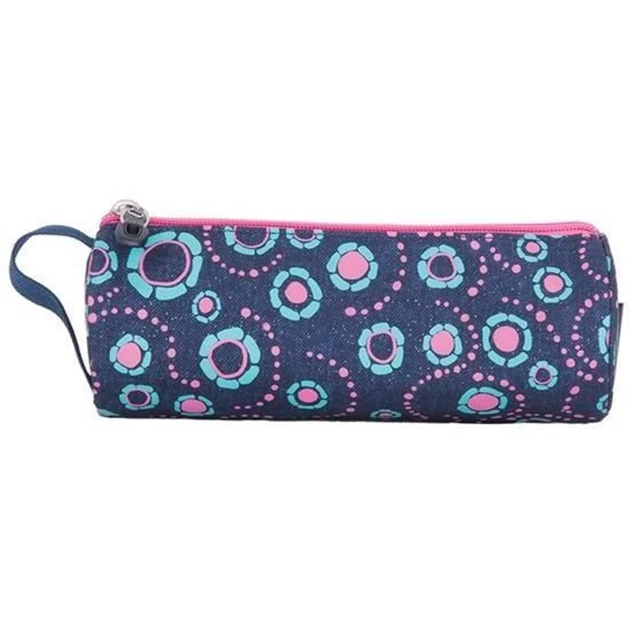 TOLLTARTÓ rekeszes PULSE elől zsebes (Teens Jeans Flower, PLS121294)