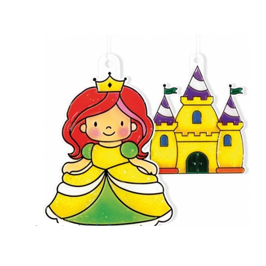 ÜVEGMATRICA festék AMOS 6*10,5ml+6db hercegnős fényv.forma