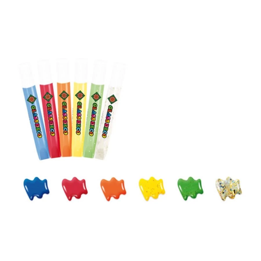 ÜVEGMATRICA festékkészlet AMOS karács.6*10,5ml+6db fényvarázaforma