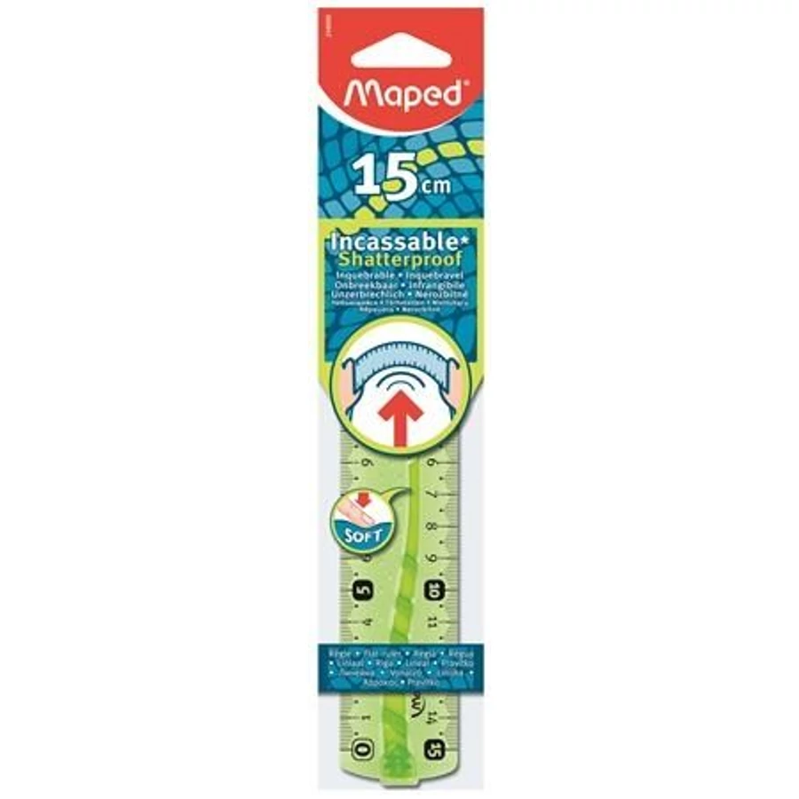 VONALZÓ egyenes 15cm MAPED Flex hajlitható