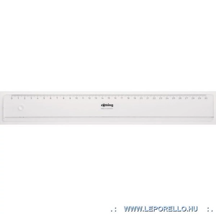 VONALZÓ egyenes 30cm ROTRING víztiszta