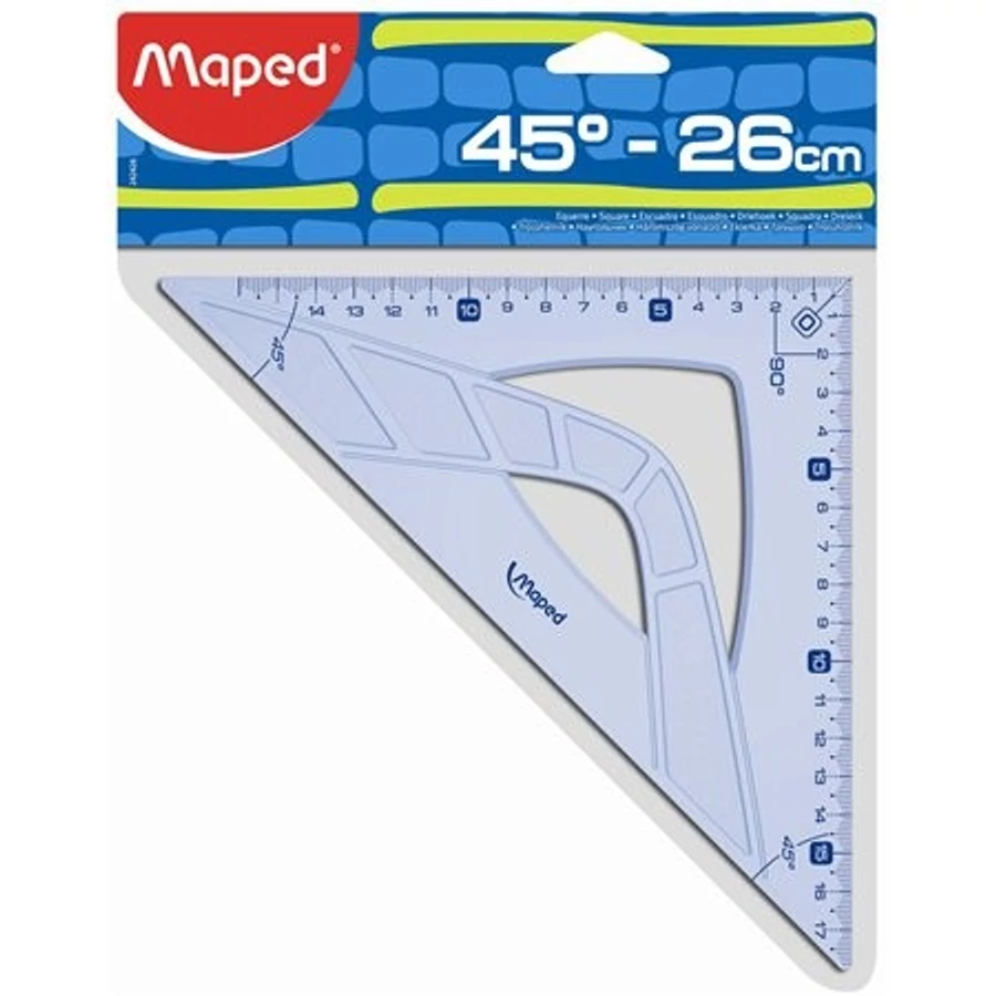 VONALZÓ háromszög 26/45 MAPED "Graphic"
