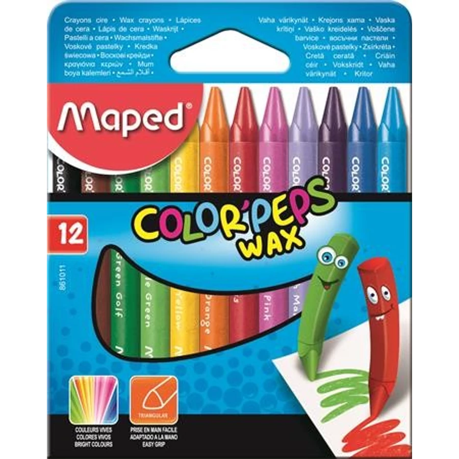 ZSÍRKRÉTA 12 MAPED "Color Peps" Wax