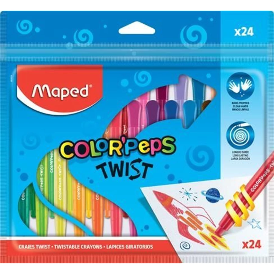ZSÍRKRÉTA 24 MAPED "Color Peps" kitekerhető
